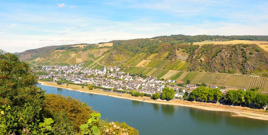Rhein-Blick bei Andernach, Rheinland-Pfalz