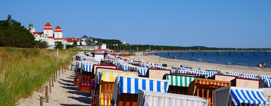 Rügen - Binz-Blick vom Strand